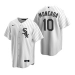 Mens White Sox #10 Yoan Moncada White 2020 Alternate Home Jersey Gift For White Sox Fan