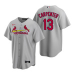 Mens St. Louis Cardinals #13 Matt Carpenter Road Gray Jersey Gift For Cardinals Fans