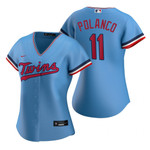Womens Minnesota Twins #11 Jorge Polance 2020 Light Blue Jersey Gift For Twins Fans