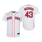 Youth Boston Red Sox #43 Garret Richards 2020 White Jersey Gift For Red Sox Fans