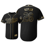 Minnesota Twins #26 Max Kepler Mlb 2019 Golden Edition Black Jersey Gift For Twins Fans