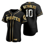 Pittsburgh Pirates #10 Bryan Reynolds Mlb Golden Edition Black Jersey Gift For Pirates Fans