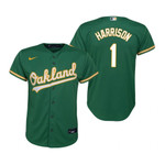 Youth Oakland Athletics #1 Josh Harrison 2020 Green Jersey Gift For Athletics Fans