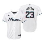 Youth Miami Marlins #23 Alex Jackson 2020 Alternate White Jersey Gift For Marlins Fans