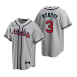 Mens Atlanta Braves #3 Dale Murphy 2020 Alternate Gray Jersey Gift For Braves Fans