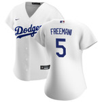 Los Angeles Dodgers Freddie Freeman 5 White Alternate Team Jersey Gift For Dodgers Fans