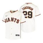 Youth San Francisco Giants #29 Mike Tauchman 2020 Alternate Cream Jersey Gift For Giants Fans