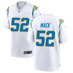 Los Angeles Chargers Khalil Mack 52 NFL Game White Jersey Gift For Chargers Fans