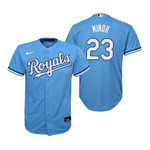 Youth Kansas City Royals #23 Mike Minor Collection 2020 Alternate Light Blue Jersey Gift For Royals Fans