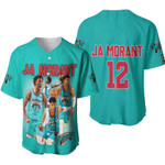 Vancouver Grizzlies Ja Morant 12 NBA Legendary Captain Of The Year Steal 3D Designed Allover Gift For Grizzlies Fans