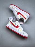 Nike Air Force 1 07 Low Mlb White Red Multi-Color 315122-443