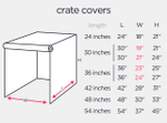 Crate Cover / Purple Flower Crate Cover