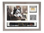 Pet Ashes & Keepsake Frame (14x11") - Holds a collar, tag and ashes for pet up to 22kg (50lbs) - 850cc