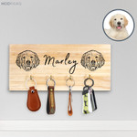Custom Dog Leash Holder Using Pet Name + Photo Personalized