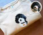Custom Dog Sweatshirt | Embroidered Cartoon