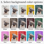 Custom Pet Blanket | Custom dog blanket from photo