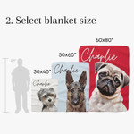 Custom Pet Blanket | Custom dog blanket from photo