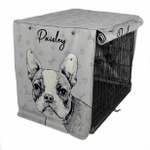 Custom Crate Cover / French Bulldog Face 2