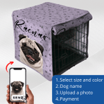 Custom Crate Cover / Pug Face Cartoon