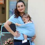 Baby carrier for newborns ergonomic 100% cotton, ideal to carry your baby without fatigue or back pain