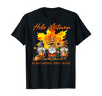 Hello Autumn The Most Wonderful Time Gift Gnomes Autumn T-Shirt