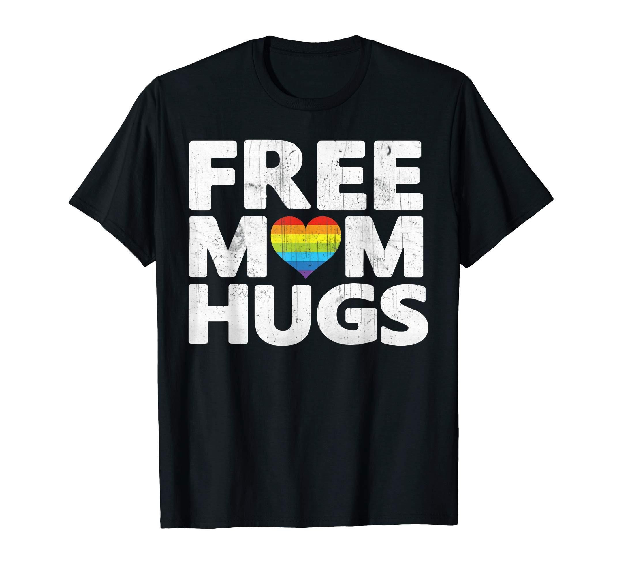 Free Mom Hugs Tshirt, Free Mom Hugs Rainbow Gay Pride Tshirt