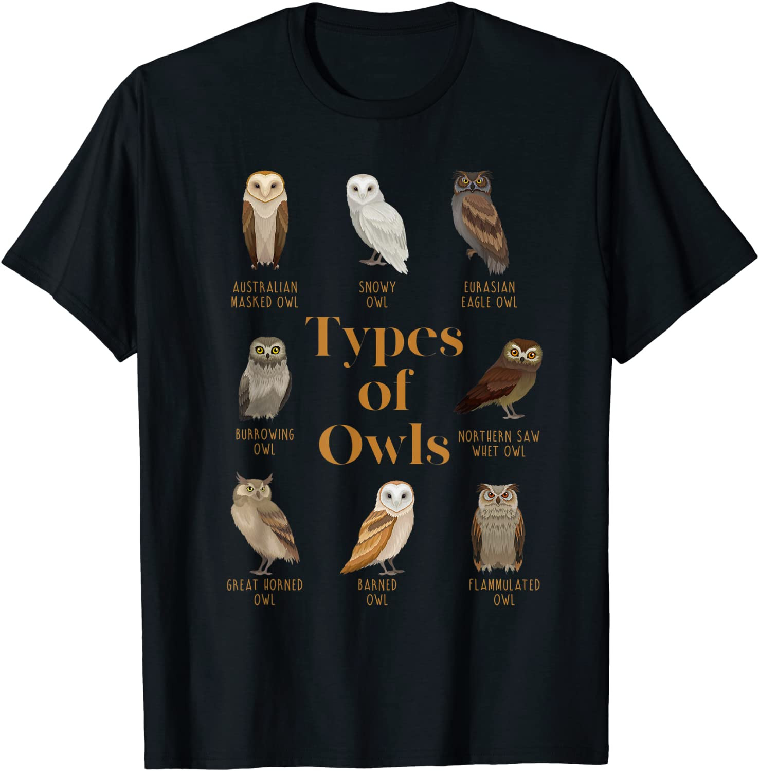 Zoo Keeper Gift Forest Animal Wise Ornithology Bird Owl T-Shirt