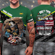 Custom Name And Rank Vietnam Veteran Jesus Christ And The American Veteran 3D T-Shirt