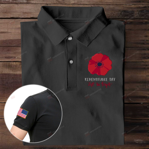 Remembrance Day Lest We Forget Veteran Polo Shirt
