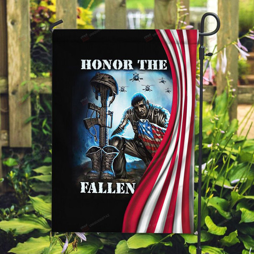Honor The Fallen Veteran Flag