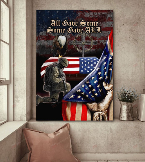 All Gave Some Some Gave All Veteran Canvas