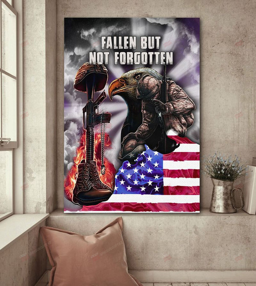 Fallen But Not Forgotten Veteran Canvas