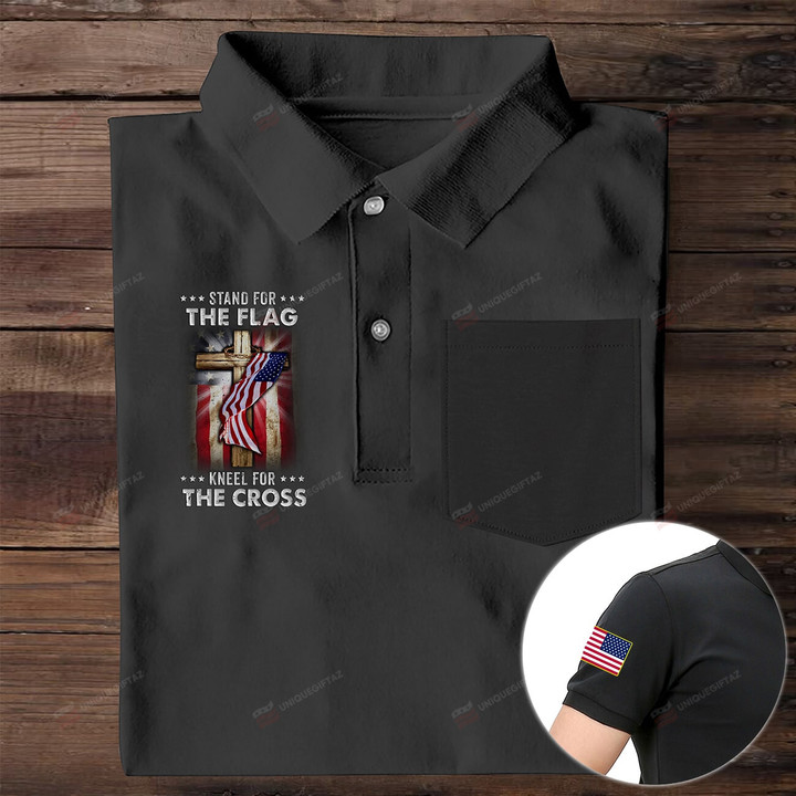 Stand For The Flag Veteran Pocket Polo Shirt