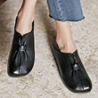 Butterfly Knot Soft Slip-on Leather Shoes - menzessential