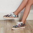 Elegant Women Floral Print Sneakers Comfortable Walking Shoes - menzessential