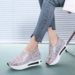 Wedge Sequin Mesh Breathable Shoes - menzessential