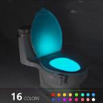 16/8 colors changing Body Sensing Automatic LED Motion Sensor Night Lamp Toilet Bowl Bathroom Light - menzessential