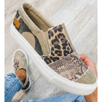 2021 New Canvas Shoes Spring Leopard Print Comfy Slip On - menzessential