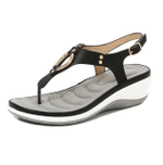 2022 Summer Beach Solid Color Flip Flops For Women Clip Toe Ladies Shoes