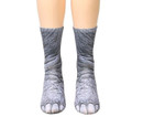 3D Animal Paw Adult Unisex Socks