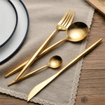 Arya Gold Cutlery Set - menzessential