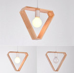 Asta - Geometric Hanging Wooden Lights - menzessential