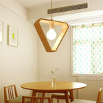Asta - Geometric Hanging Wooden Lights - menzessential