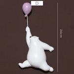 Balloon Flying Polar Bear