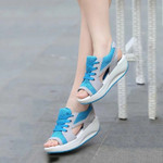 Chunky Platform Lace Up Sport Sandals - menzessential
