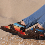 Cowgirl Leather Moccasins - menzessential