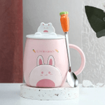Cute Cartoon Kitty Mug Set