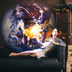 Earth Moon Decoration Rotatable Projector - menzessential