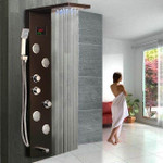 Elegant Digital Massage System Digital Led Panel Shower Sets