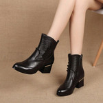 Fancy Women New Winter Ankle Leather Boot Fancy Stylish Shoes Design - menzessential